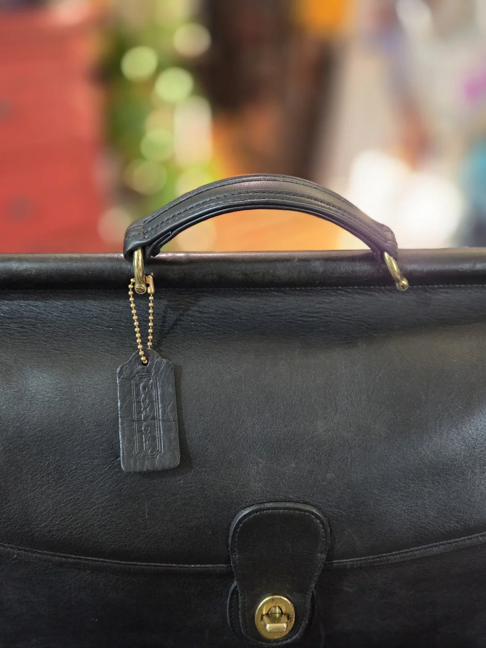 Coach Beekman Briefcase with Brass Hardware